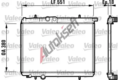 VALEO Chladi vody VA 732886, 732886