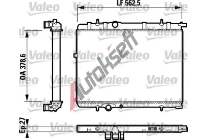 VALEO Chladi vody VA 732893, 732893
