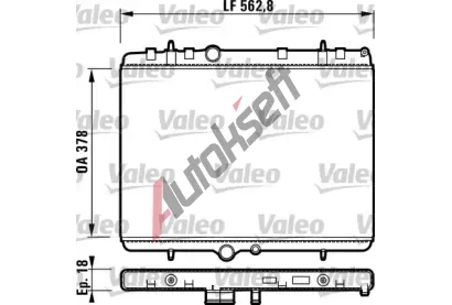 VALEO Chladi vody VA 732896, 732896