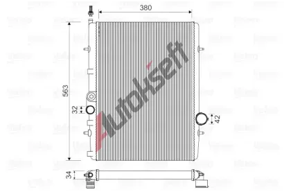 VALEO Chladi vody VA 732906, 732906