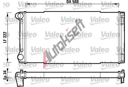 VALEO Chladi vody VA 732913, 732913