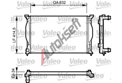 VALEO Chladi vody VA 732963, 732963