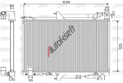VALEO Chladi� vody VA 733146, 733146