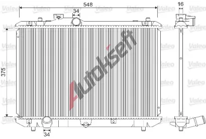 VALEO Chladi vody VA 733216, 733216