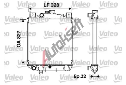 VALEO Chladi vody VA 734166, 734166