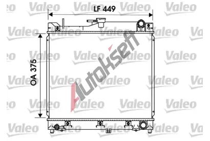 VALEO Chladi vody VA 734170, 734170
