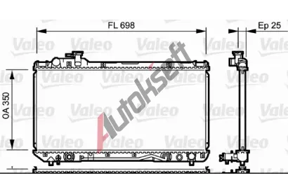 VALEO Chladi vody VA 734172, 734172