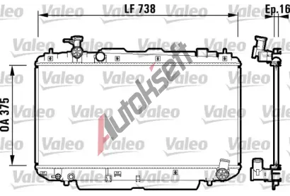 VALEO Chladi vody VA 734182, 734182