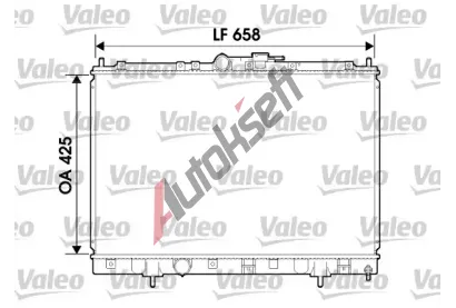 VALEO Chladi vody VA 734198, 734198