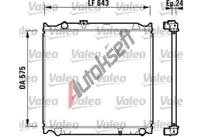 VALEO Chladi vody VA 734205, 734205