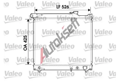 VALEO Chladi vody VA 734214, 734214