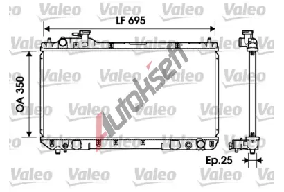 VALEO Chladi vody VA 734216, 734216