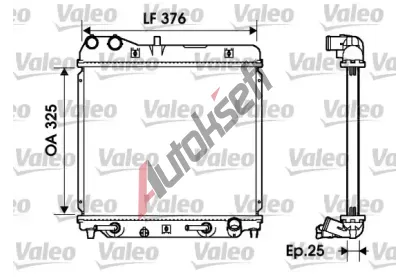 VALEO Chladi vody VA 734218, 734218
