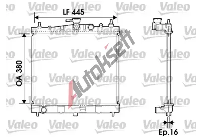 VALEO Chladi vody VA 734246, 734246