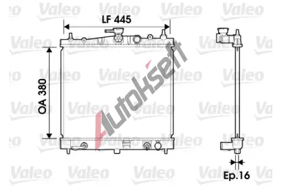 VALEO Chladi vody VA 734247, 734247