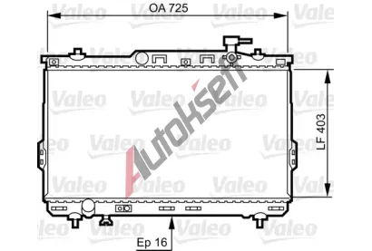 VALEO Chladi� vody VA 734259, 734259