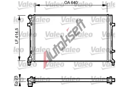 VALEO Chladi vody VA 734332, 734332