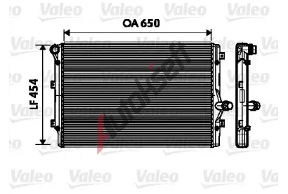VALEO Chladi vody VA 734333, 734333