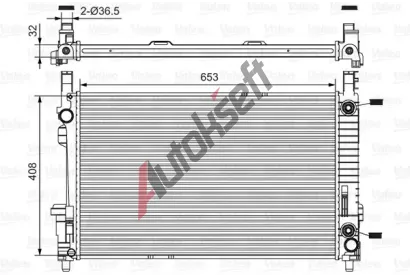 VALEO Chladi� vody VA 734378, 734378