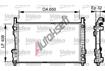 VALEO Chladi� vody VA 734379, 734379