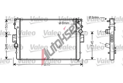 VALEO Chladi vody VA 734448, 734448