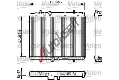 VALEO Chladi vody VA 734463, 734463