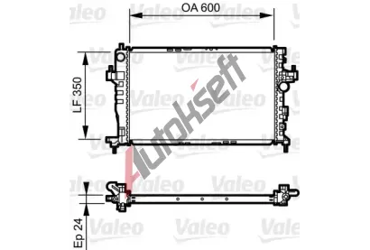 VALEO Chladi vody VA 734464, 734464