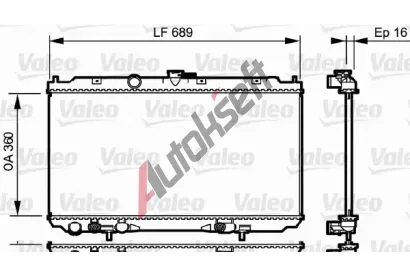 VALEO Chladi vody VA 734706, 734706