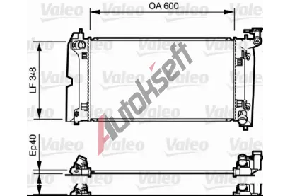 VALEO Chladi vody VA 734711, 734711