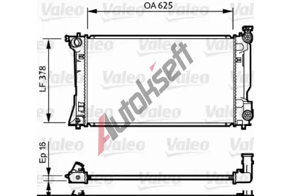 VALEO Chladi vody VA 734712, 734712