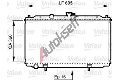 VALEO Chladi vody VA 734736, 734736