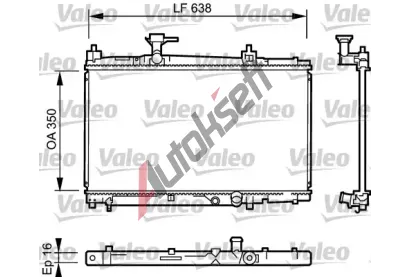 VALEO Chladi vody VA 734842, 734842