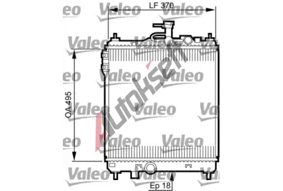 VALEO Chladi vody VA 734914, 734914
