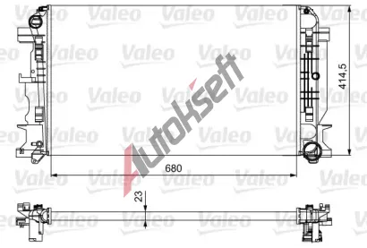 VALEO Chladi vody VA 734926, 734926