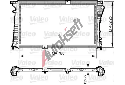 VALEO Chladi vody VA 734931, 734931