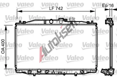 VALEO Chladi vody VA 735049, 735049