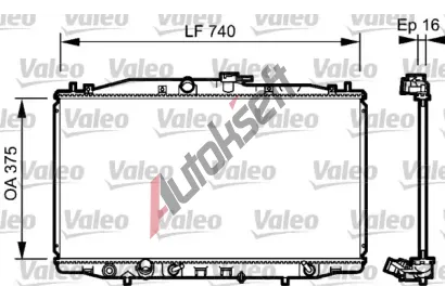VALEO Chladi vody VA 735050, 735050