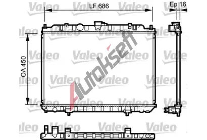 VALEO Chladi vody VA 735063, 735063