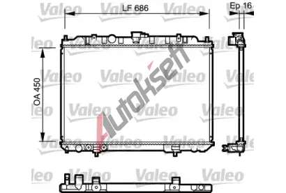 VALEO Chladi vody VA 735064, 735064