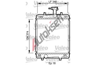 VALEO Chladi vody VA 735072, 735072