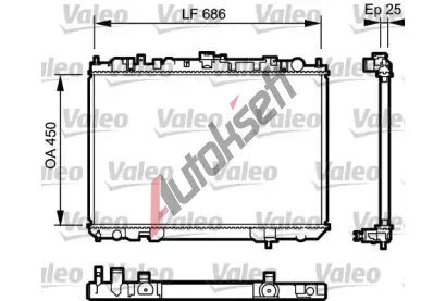 VALEO Chladi vody VA 735081, 735081