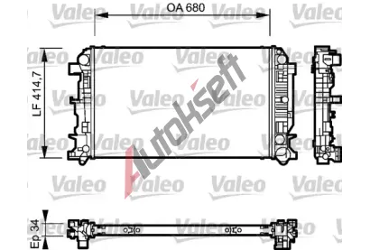 VALEO Chladi vody VA 735089, 735089