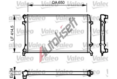VALEO Chladi vody VA 735120, 735120