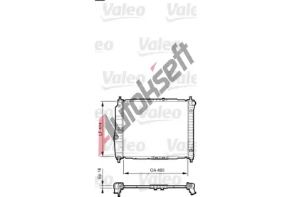 VALEO Chladi vody VA 735157, 735157