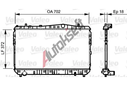 VALEO Chladič vody VA 735159, 735159 VALEO Chladič vody VA 735159, 735159
