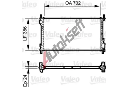 VALEO Chladi vody VA 735167, 735167