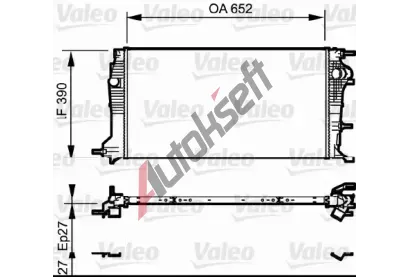 VALEO Chladi vody VA 735182, 735182