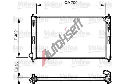 VALEO Chladi vody VA 735200, 735200