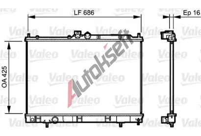 VALEO Chladi vody VA 735201, 735201