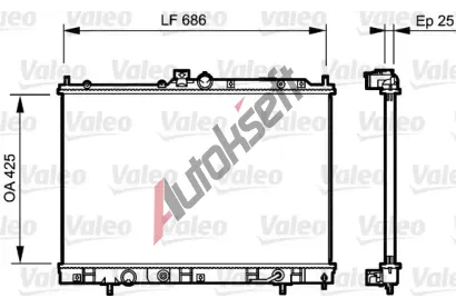 VALEO Chladi vody VA 735202, 735202
